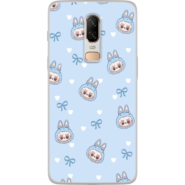 OnePlus 6 Läpinäkyvä kuori Labubu Tuli Henki
