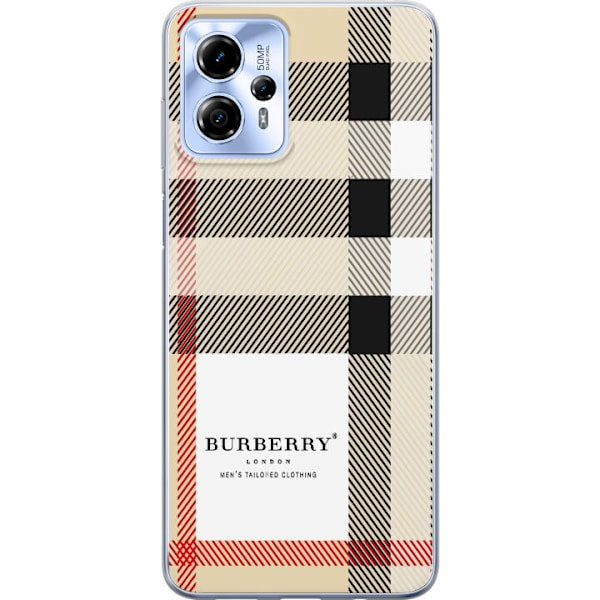 Motorola Moto G13 Genomskinligt Skal Burberry