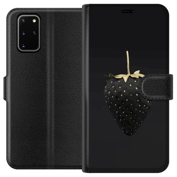 Kompatibel Tegnebogsetui til Samsung Galaxy S20+ Luksus Jordbær