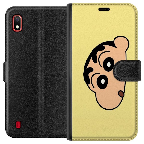 Samsung Galaxy A10 Plånboksfodral Peeking Shinchan