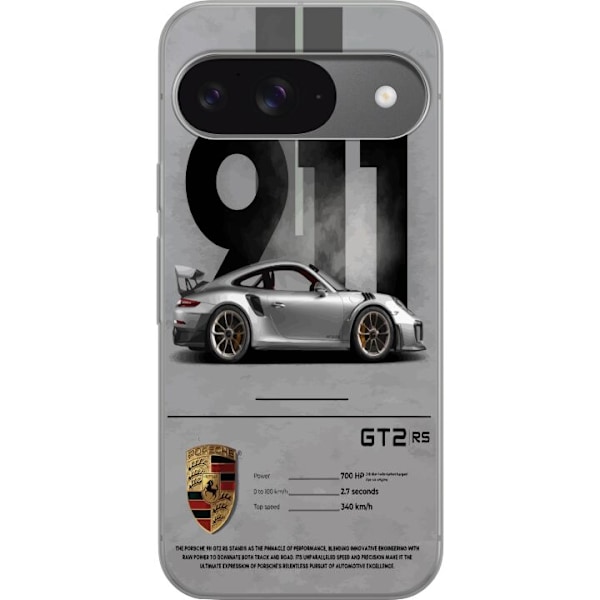 Google Pixel 9 Läpinäkyvä kuori Porsche 911