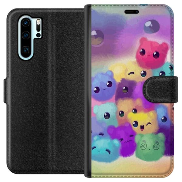 Kompatibel Tegnebogsetui til Huawei P30 Pro Enkelt horn