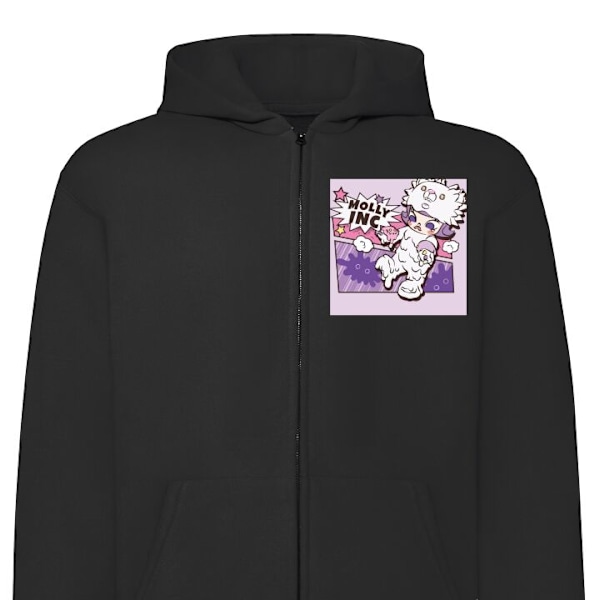 Zip-Hoodie | Huvtröja med Dragkedja för Vuxna POP MART | Mol svart M