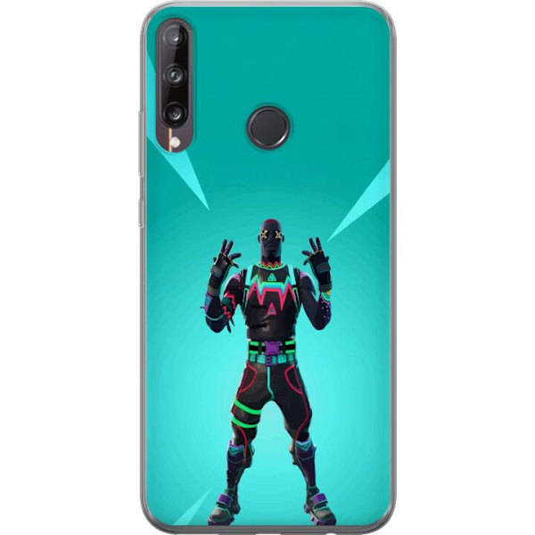 Huawei P40 lite E Gennemsigtig cover sort ridder fortnite