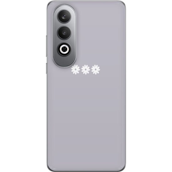 OnePlus Nord CE4 Läpinäkyvä kuori Lila Blomminimalismi - ty
