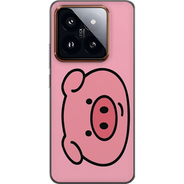Xiaomi 14 Pro Läpinäkyvä kuori Kawaii Piggy