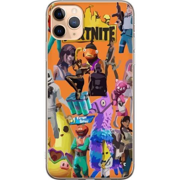 Apple iPhone 11 Pro Max Läpinäkyvä kuori Fortnite