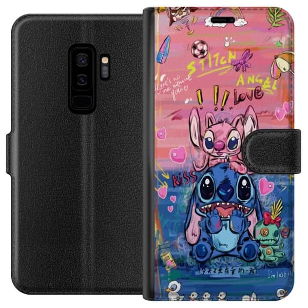 Kompatibelt Lommeboketui til Samsung Galaxy S9+ Stitch kunst