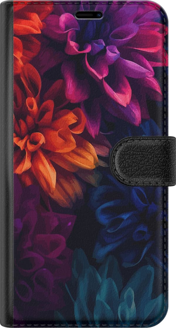 Kompatibel Tegnebogsetui til Apple iPhone 11 Pro Max Farverige blomster
