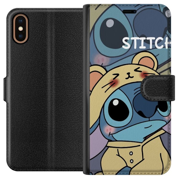 Apple iPhone X Plånboksfodral Stitch