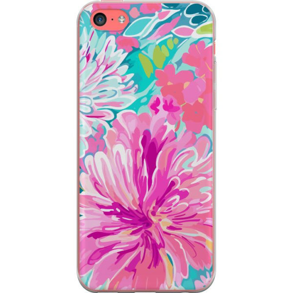 Apple iPhone 5c Gennemsigtig cover Blomsterrebs