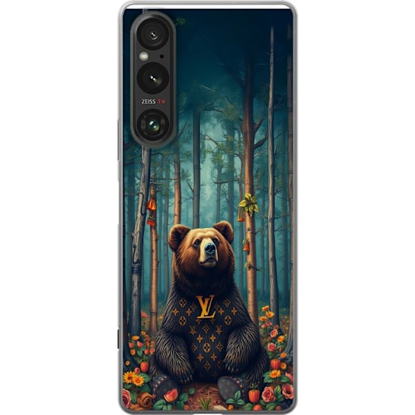 Sony Xperia 1 V Gennemsigtig cover LV bjørn i skoven