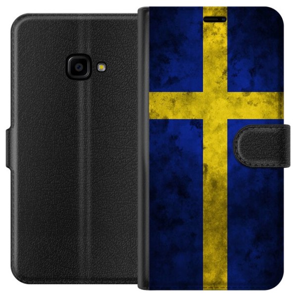 Samsung Galaxy Xcover 4 Lompakkokotelo Ruotsin Lippu