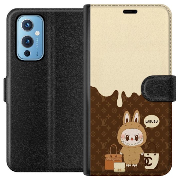 OnePlus 9 Lompakkokotelo Labubu Blue Chill - Sinisen sävyt ja