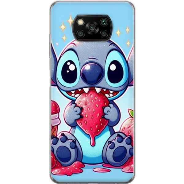 Kompatibelt Mobilskal till Xiaomi Poco X3 NFC Strawberry Stitch