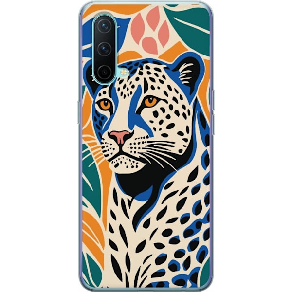 OnePlus Nord CE 5G Genomskinligt Skal Majestic Leopard