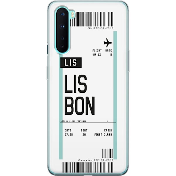 OnePlus Nord Läpinäkyvä kuori Lissabon