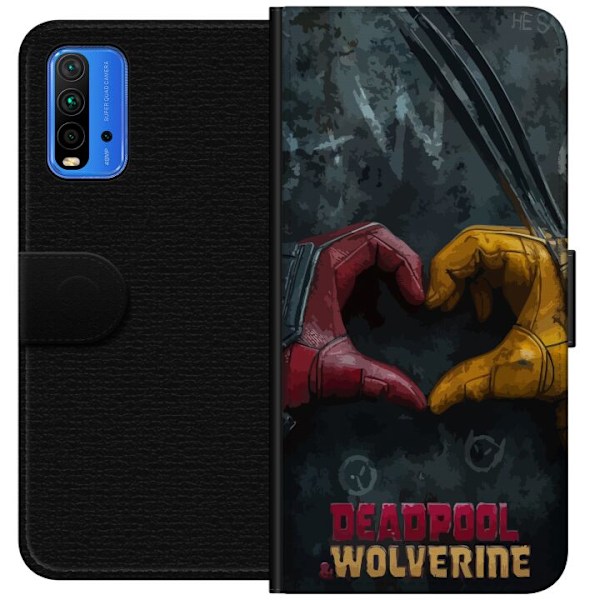 Xiaomi Redmi Note 9 4G Lommeboketui Wolverine Deadpool