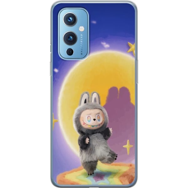 OnePlus 9 Genomskinligt Skal Labubu Neon Pop – Neonfärgad p