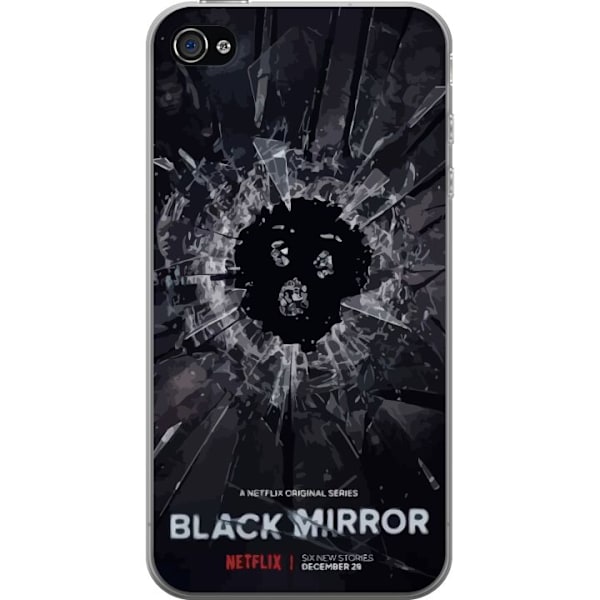 Apple iPhone 4 Gjennomsiktig deksel Black Mirror Sci-Fi Netfli