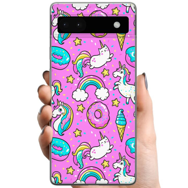 Google Pixel 6a TPU Mobildeksel Unicorn