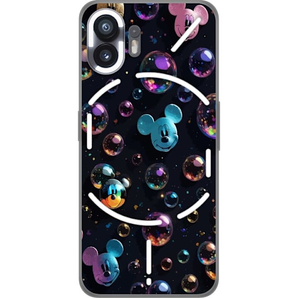 Nothing Phone (2) Läpinäkyvä kuori  Mikki Hiiri Disney Kuplat Suunnittelu Hauska Motiivi Suosittu Disney-hahmo Piirrossarja Lasten Klassikko