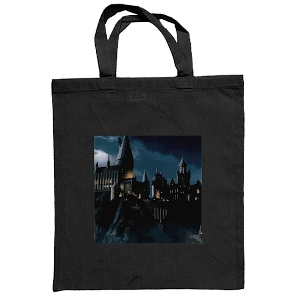 Mulepose | Holdbar Indkøbstaske i Stof Harry Potter Sort one size