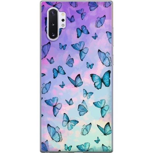 Samsung Galaxy Note10+ Gennemsigtig cover Sommerfugle