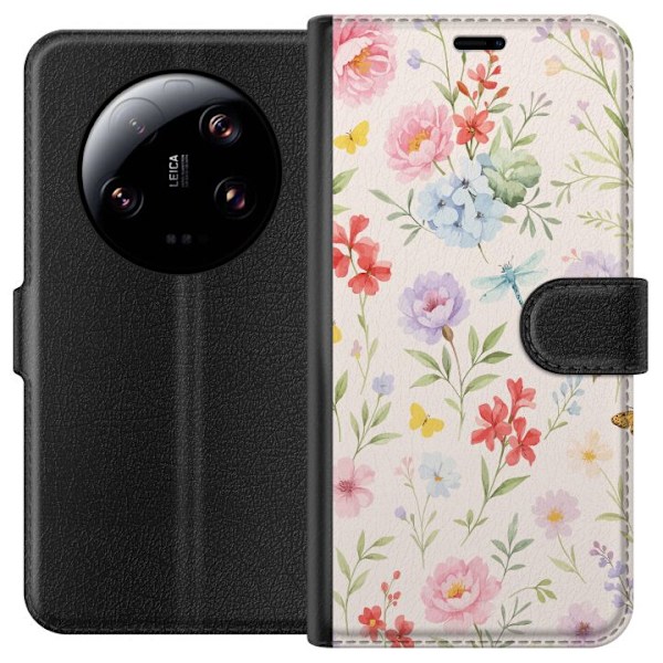 Xiaomi 13 Ultra Lommeboketui Blomster
