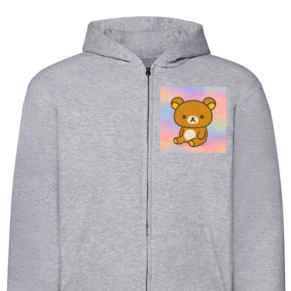 Zip-Hettegenser | Hettegenser med Glidelås for Voksne Kawaii Sanrio Rilakkuma