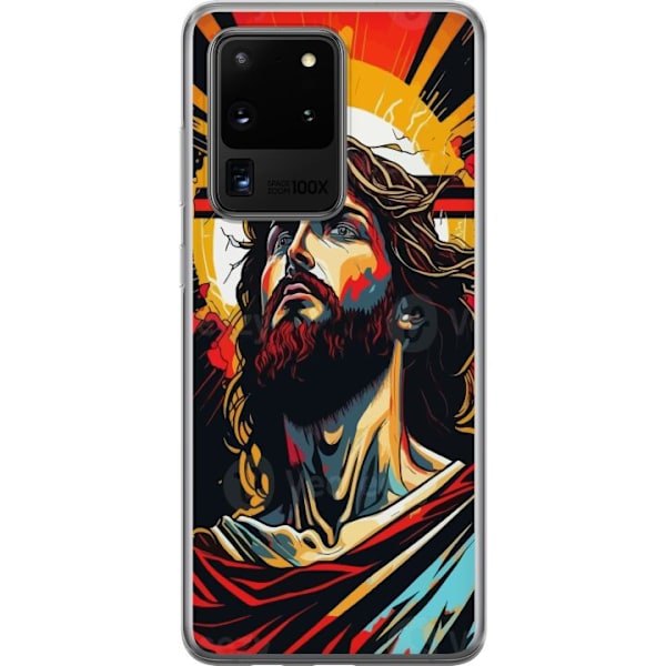 Samsung Galaxy S20 Ultra Läpinäkyvä kuori Jeesus ja Kortti
