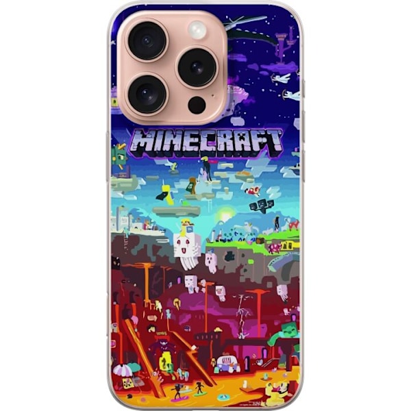 Apple iPhone 16 Pro Gjennomsiktig deksel MineCraft