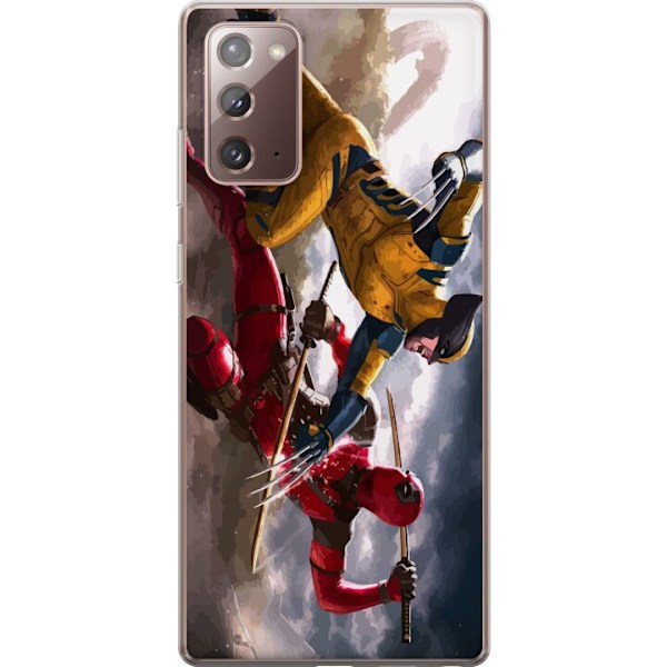 Samsung Galaxy Note20 Gjennomsiktig deksel Wolverine Deadpool