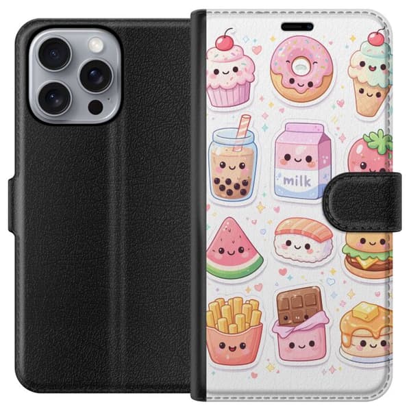 Kompatibelt Plånboksfodral till Apple iPhone 16 Pro Max pixelmonster grön