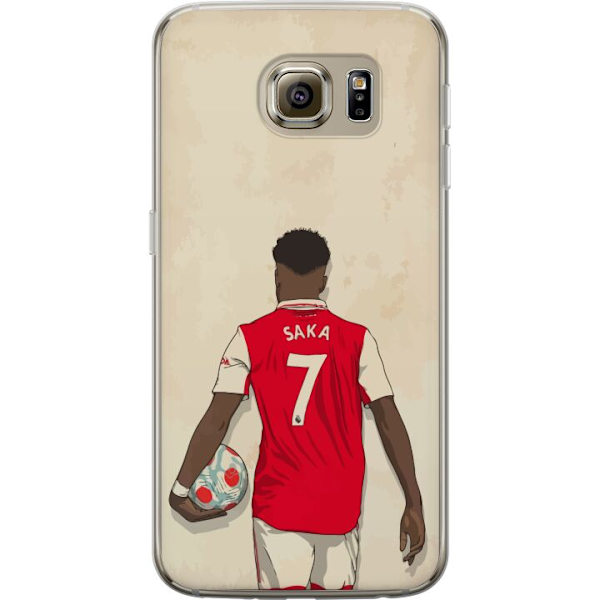 Samsung Galaxy S6 Läpinäkyvä kuori Arsenal FC Jalkapallo Arsenal FC Motiivi Pelaaja Premier League Englanti Suosittu Urheilulaji Jalkapallotähti L
