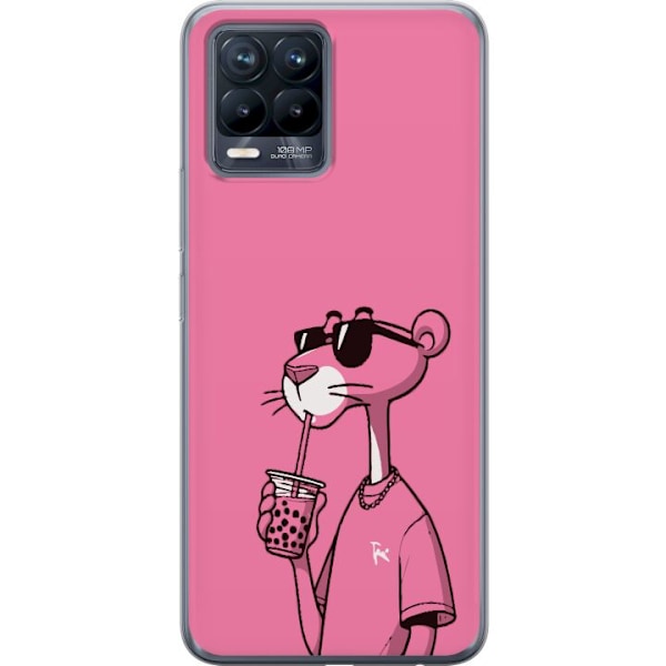 Realme 8 Gennemsigtig cover Pink Panther Drink