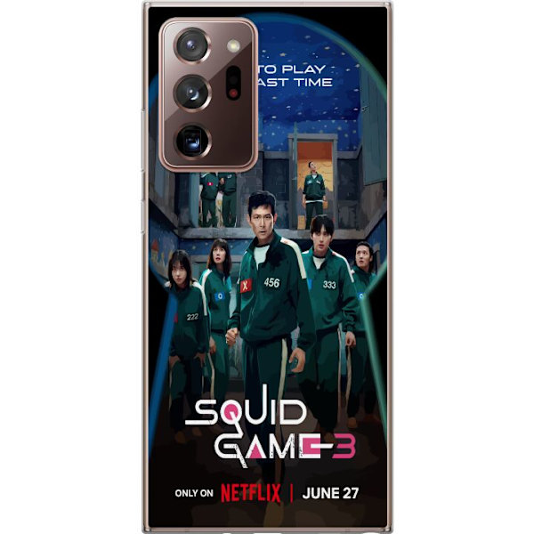 Samsung Galaxy Note20 Ultra Läpinäkyvä kuori Squid Game Kausi 3 TV-sarjan hahmot Suositut TV-sarja Motiivit Ikoni Jännitys Draama Aasialainen suun