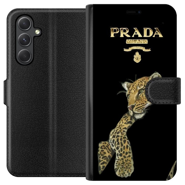 Samsung Galaxy A15 5G Lompakkokotelo Prada Leopard