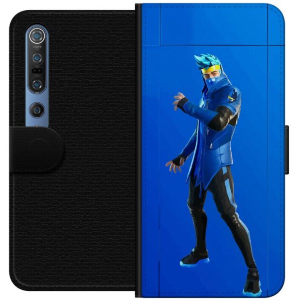 Xiaomi Mi 10 Pro 5G Lompakkokotelo Fortnite - Ninja Blue
