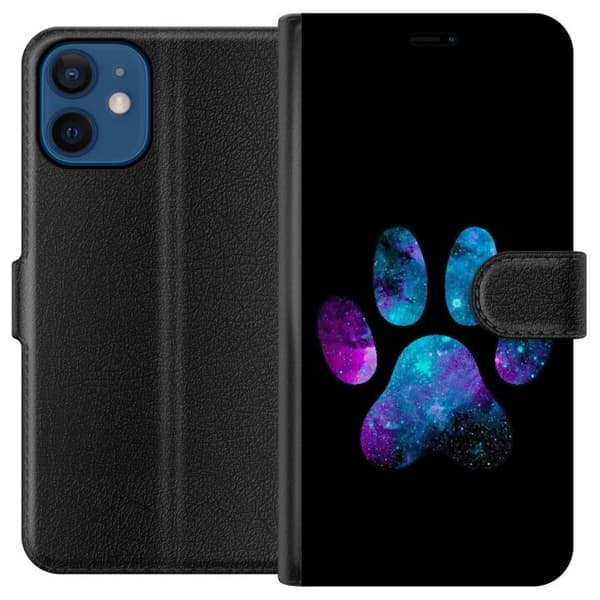Kompatibel Tegnebogsetui til Apple iPhone 12 mini Galakse Klø