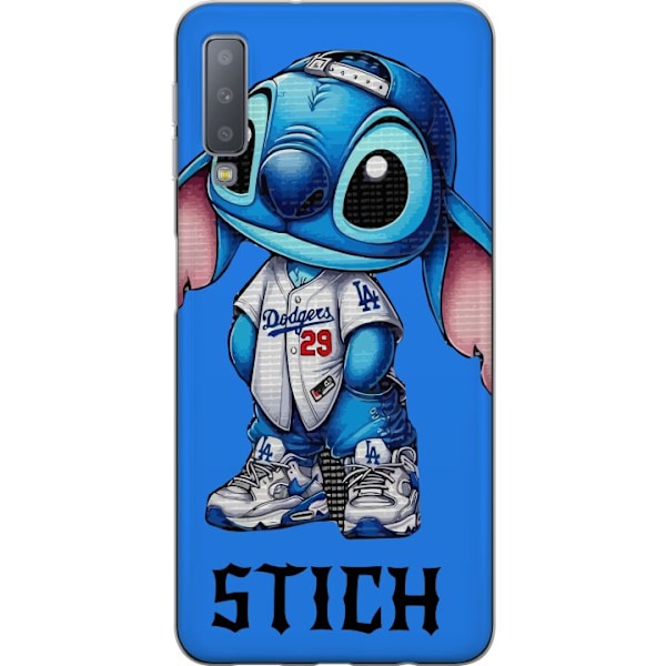 Samsung Galaxy A7 (2018) Genomskinligt Skal Stitch