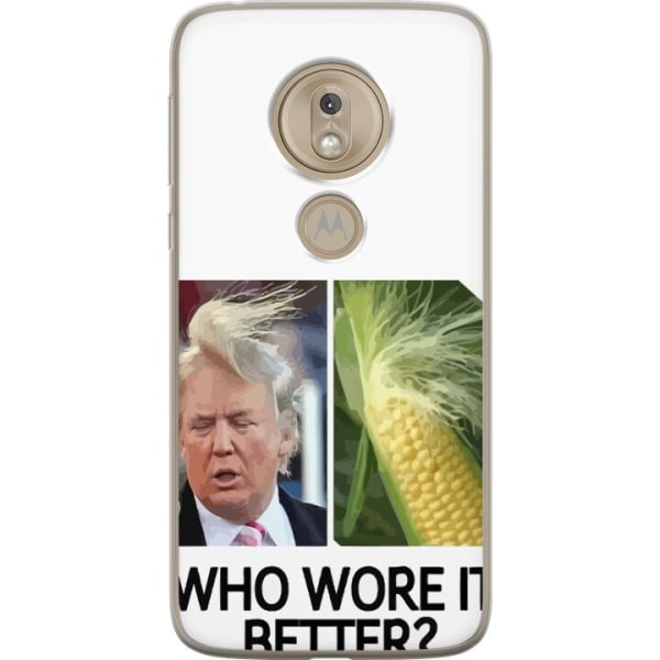 Motorola Moto G7 Play Gennemsigtig cover Trump