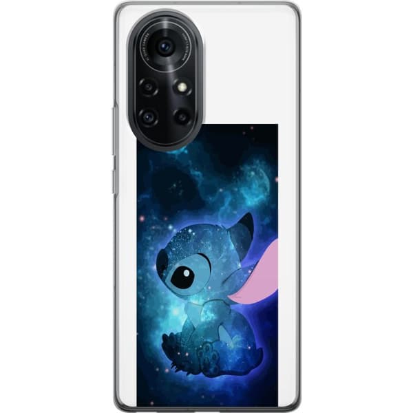 Kompatibelt Mobildeksel til Huawei nova 8 Pro Galaxyinspirert Stitch med stjernehimmel og romtema blå