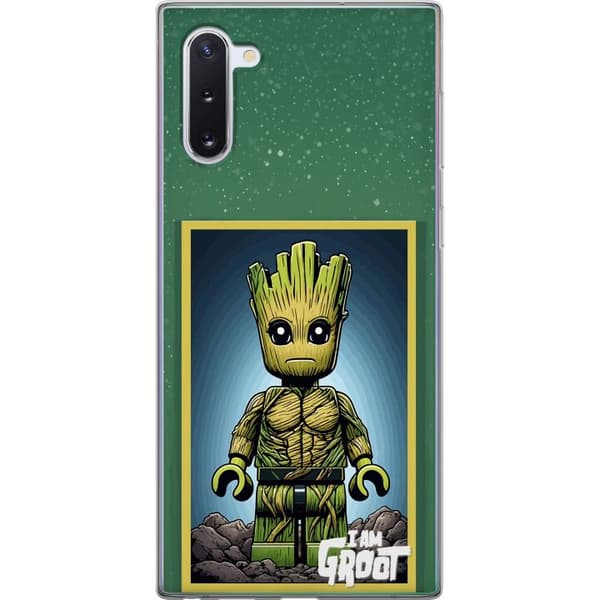 Kompatibelt Mobildeksel til Samsung Galaxy Note10 Robot med röda ögon grå