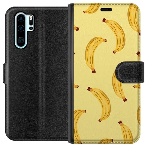 Kompatibel Tegnebogsetui til Huawei P30 Pro Banan