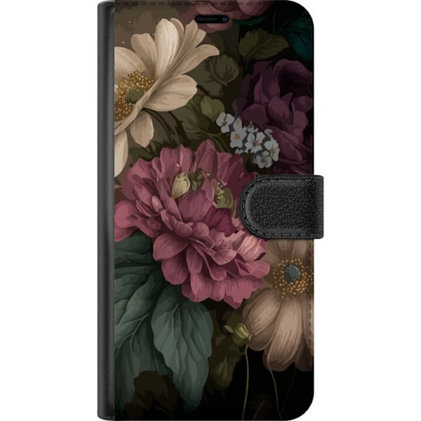 Motorola Moto G24 Lompakkokotelo Blommor