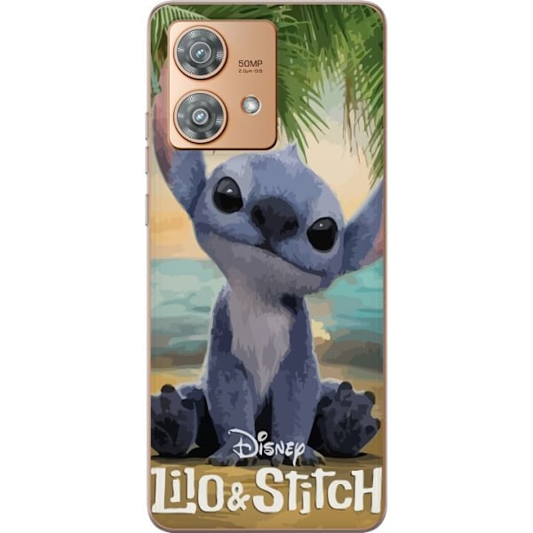 Motorola Edge 40 Neo Genomskinligt Skal Stitch Kärleksfull