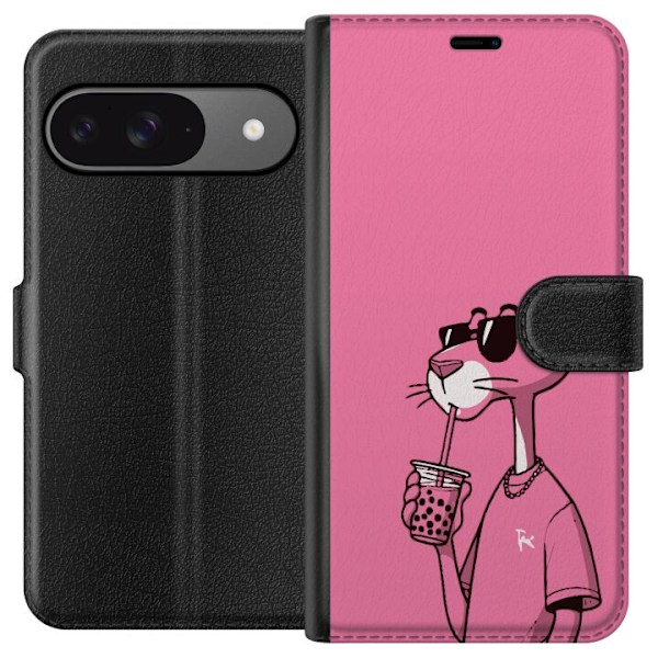 Google Pixel 9 Pro Plånboksfodral Pink Panter Drink