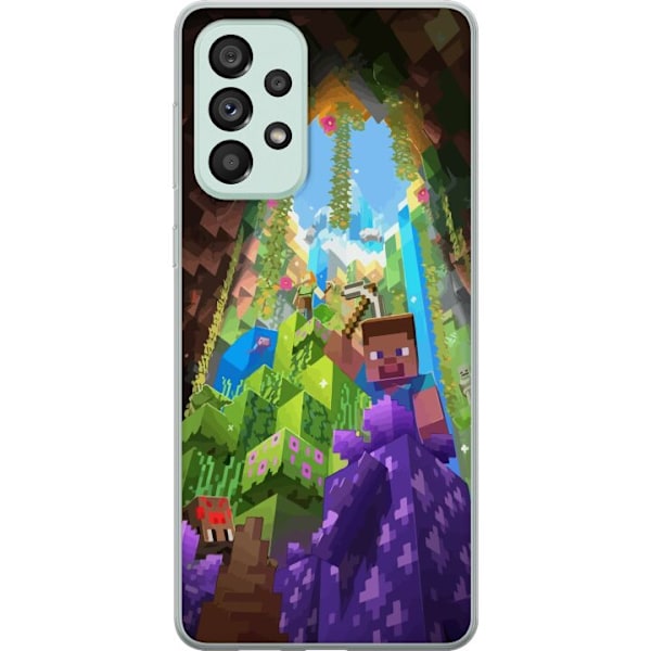 Samsung Galaxy A73 5G Genomskinligt Skal Minecraft