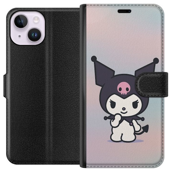 Apple iPhone 14 Lommeboketui Kawaii Sanrio Kuromi